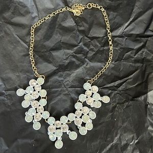 White chandelier necklace
